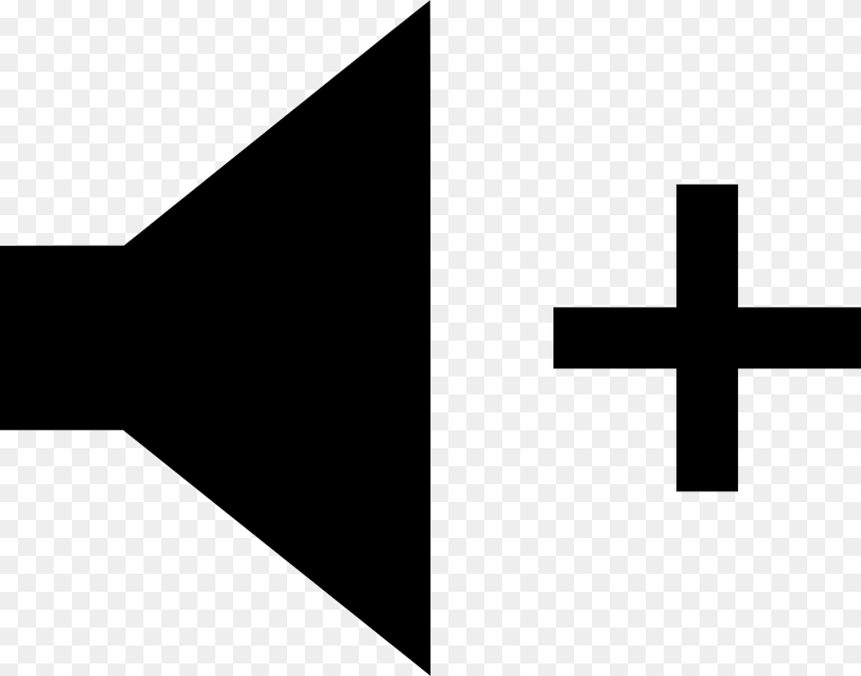 Cross Volume Plus Icon, Symbol, Weapon Png