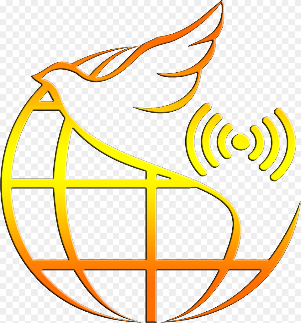 Cross With A Dove And Globe Download Global Svg, Light, Logo Free Transparent Png