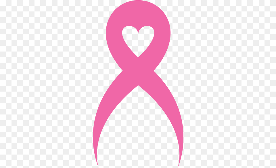 Cross With Breast Cancer Ribbon Banner Clip Art Breast Cancer Awareness Ribbon, Alphabet, Ampersand, Symbol, Text Free Transparent Png