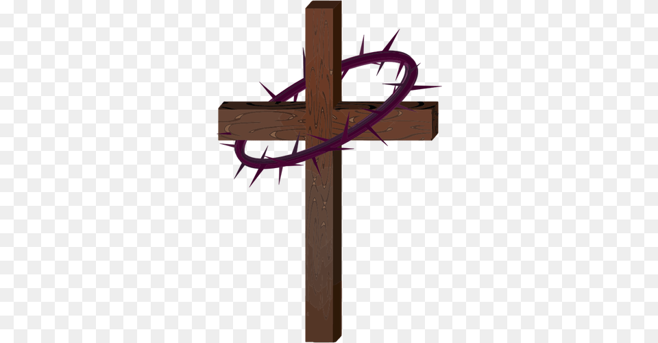 Cross With Crown Of Thorns Cross Crown Of Thorns, Symbol Free Png