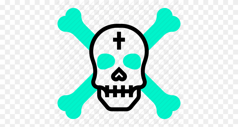 Crossbone Death Pirate Skull Icon, Leisure Activities, Person, Sport, Swimming Png Image