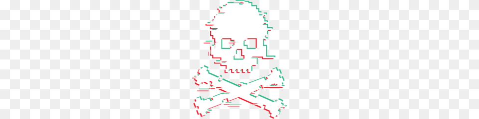 Crossbone Glitch Effect, Person Png