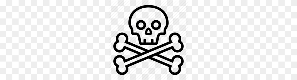 Crossbones Clipart, Electronics, Hardware, Bicycle, Transportation Png Image