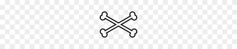 Crossbones Icons Noun Project, Gray Png