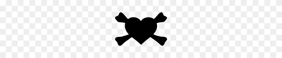 Crossbones Icons Noun Project, Gray Free Transparent Png