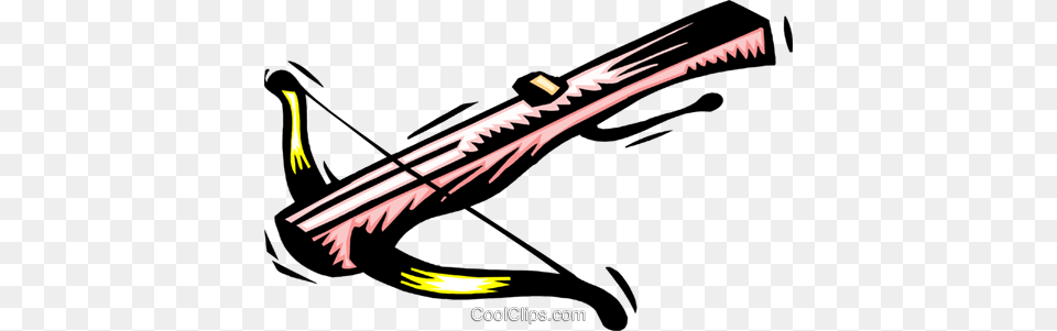 Crossbow Royalty Vector Clip Art Illustration, Weapon, Bow Free Transparent Png
