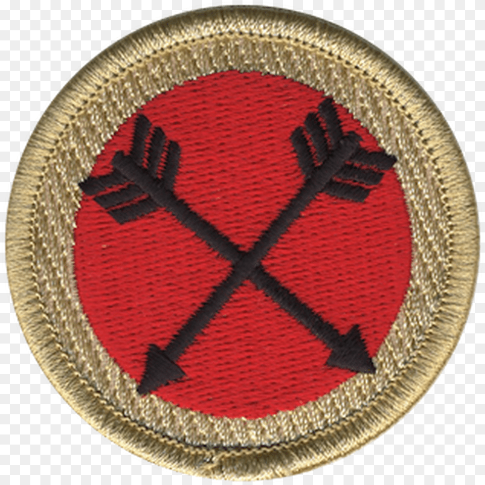 Crossed Arrows Scout Patrol Patch Solid, Badge, Logo, Symbol Free Png