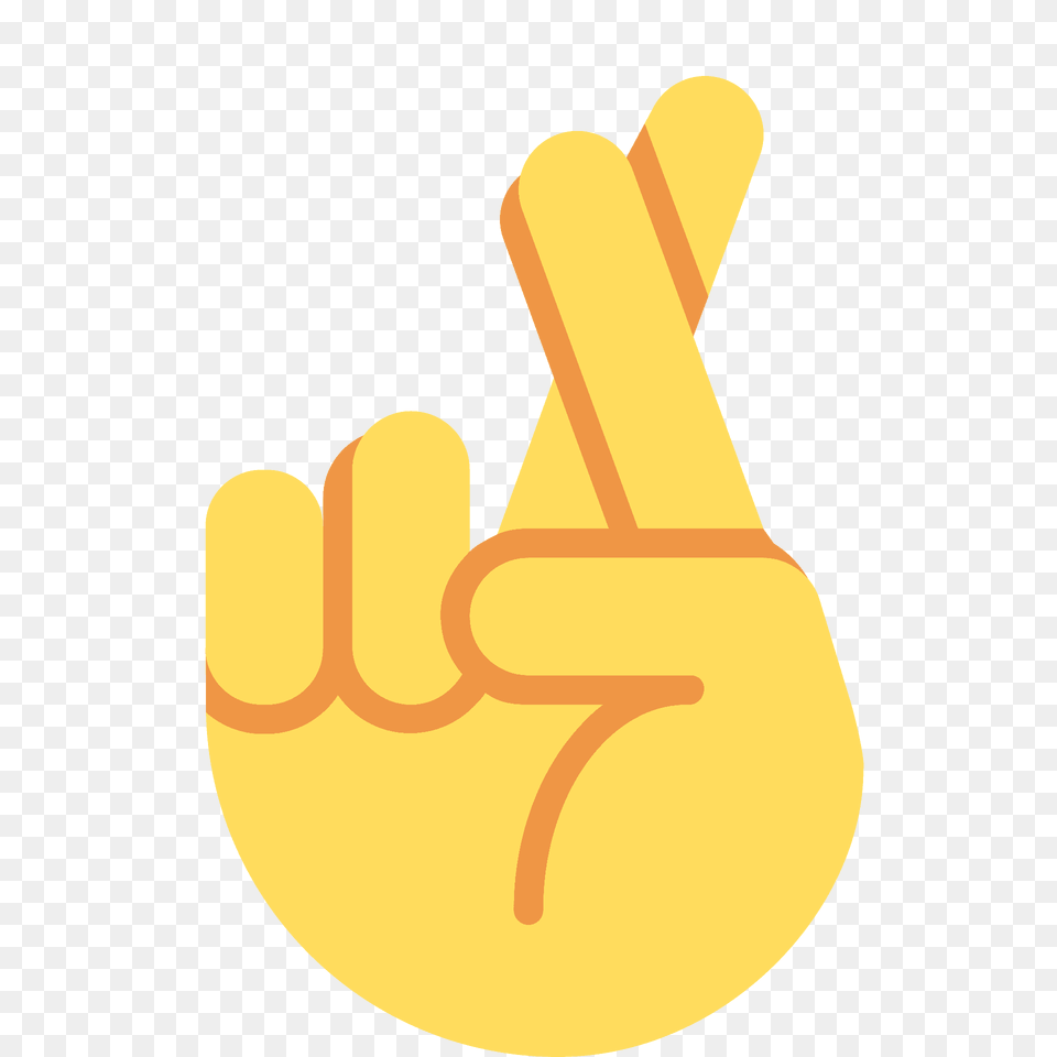 Crossed Fingers Emoji Clipart, Body Part, Hand, Person, Gold Free Transparent Png