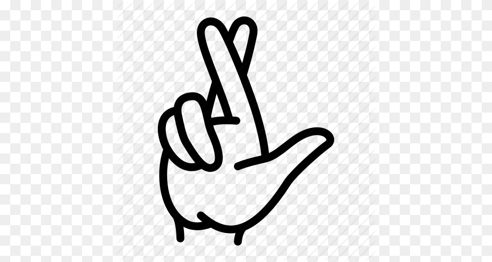 Crossed Fingers Gesture Hand Luck Secret Wish Icon, Electronics, Hardware, Hook Free Png