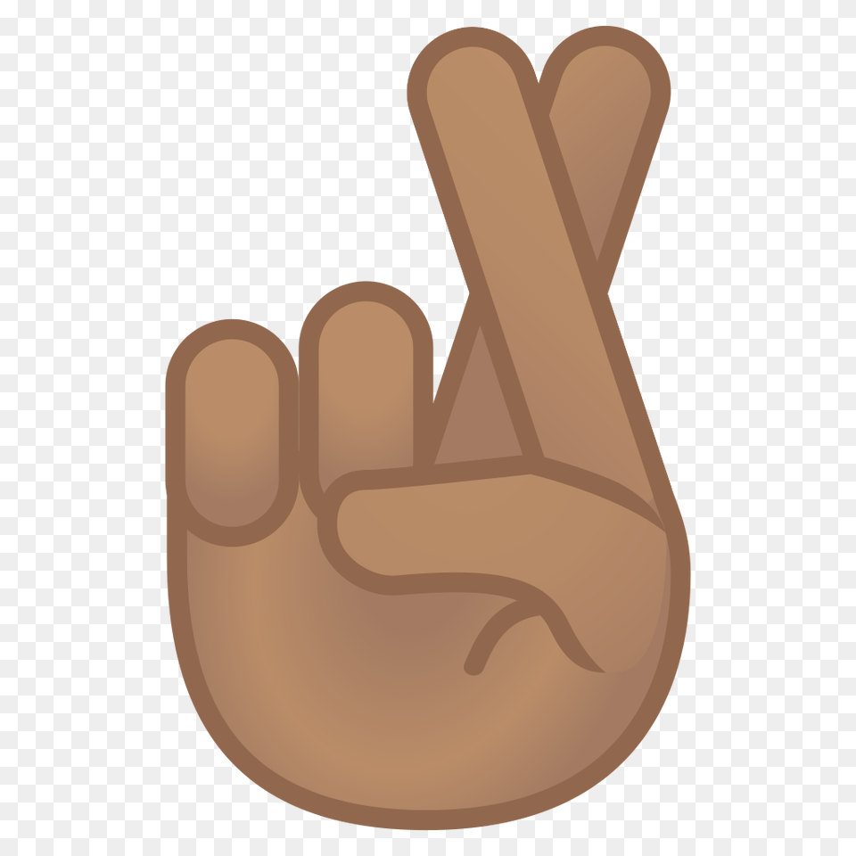Crossed Fingers Medium Skin Tone Icon Noto Emoji People, Body Part, Hand, Person, Finger Free Png