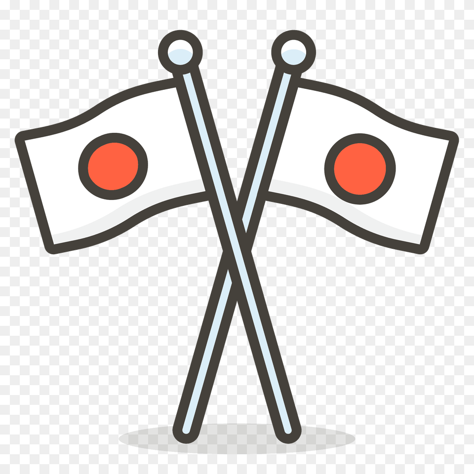 Crossed Flags Emoji Clipart, Cross, Symbol Free Png Download