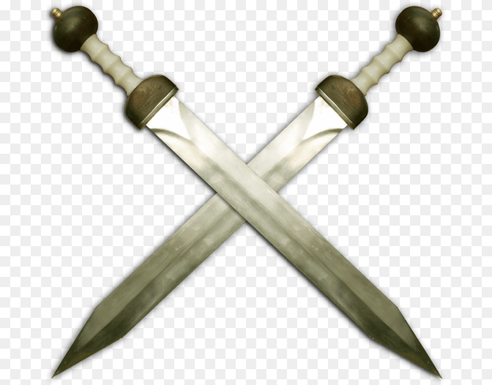 Crossed Gladii Crossed Gladius, Blade, Dagger, Knife, Sword Png