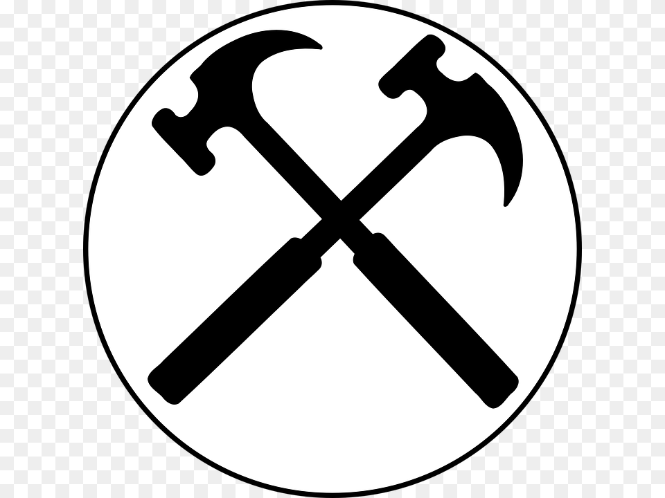 Crossed Hammers Tools Hammer Repair Symbol Dibujo De La Geologa, Device, Tool Free Png