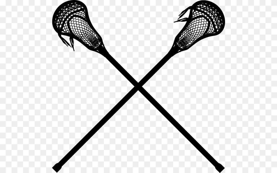 Crossed Lacrosse Sticks, Gray Png Image
