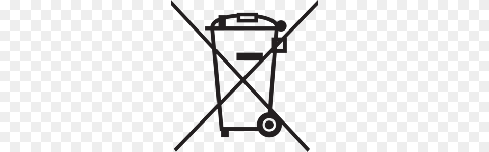 Crossed Out Garbage Can Clip Art, Tin, Cross, Symbol Png