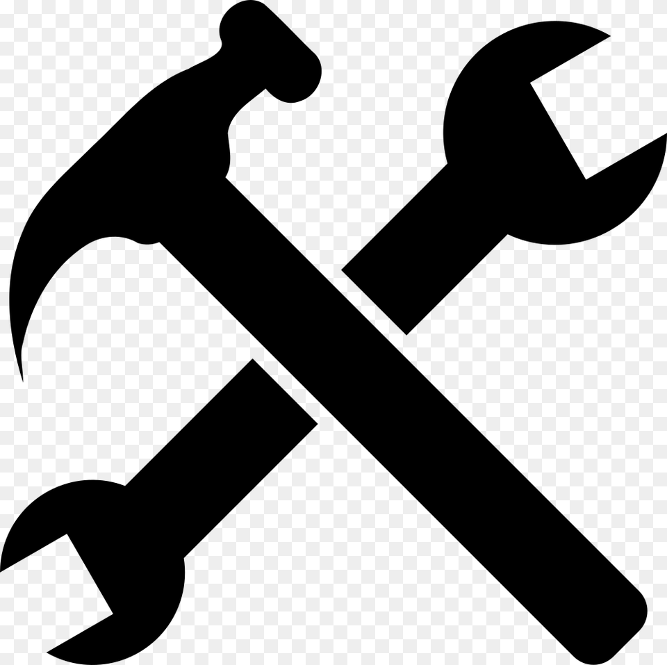 Crossed Pipe Wrenches, Gray Free Transparent Png