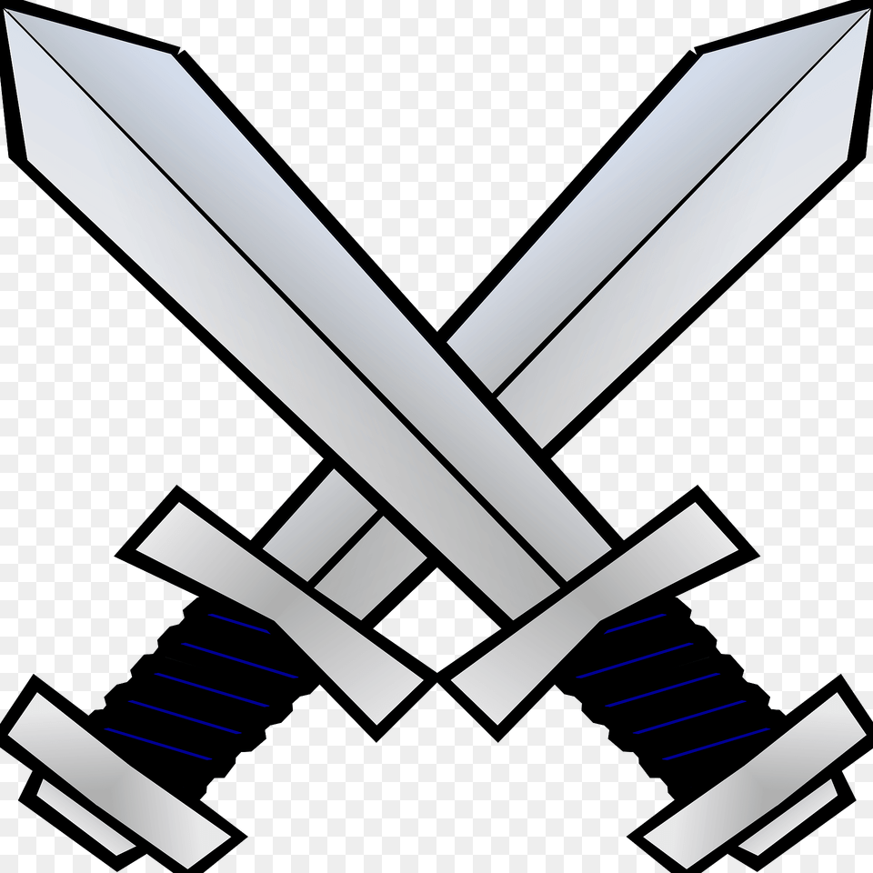 Crossed Swords Clipart, Sword, Weapon, Blade, Dagger Free Png
