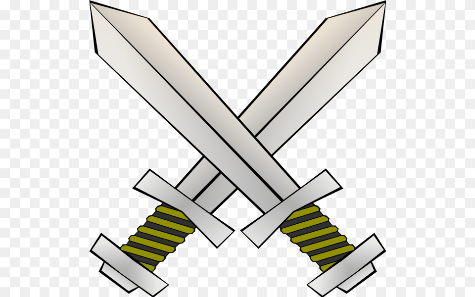 Crossed Swords Clipart, Sword, Weapon, Blade, Dagger Png Image