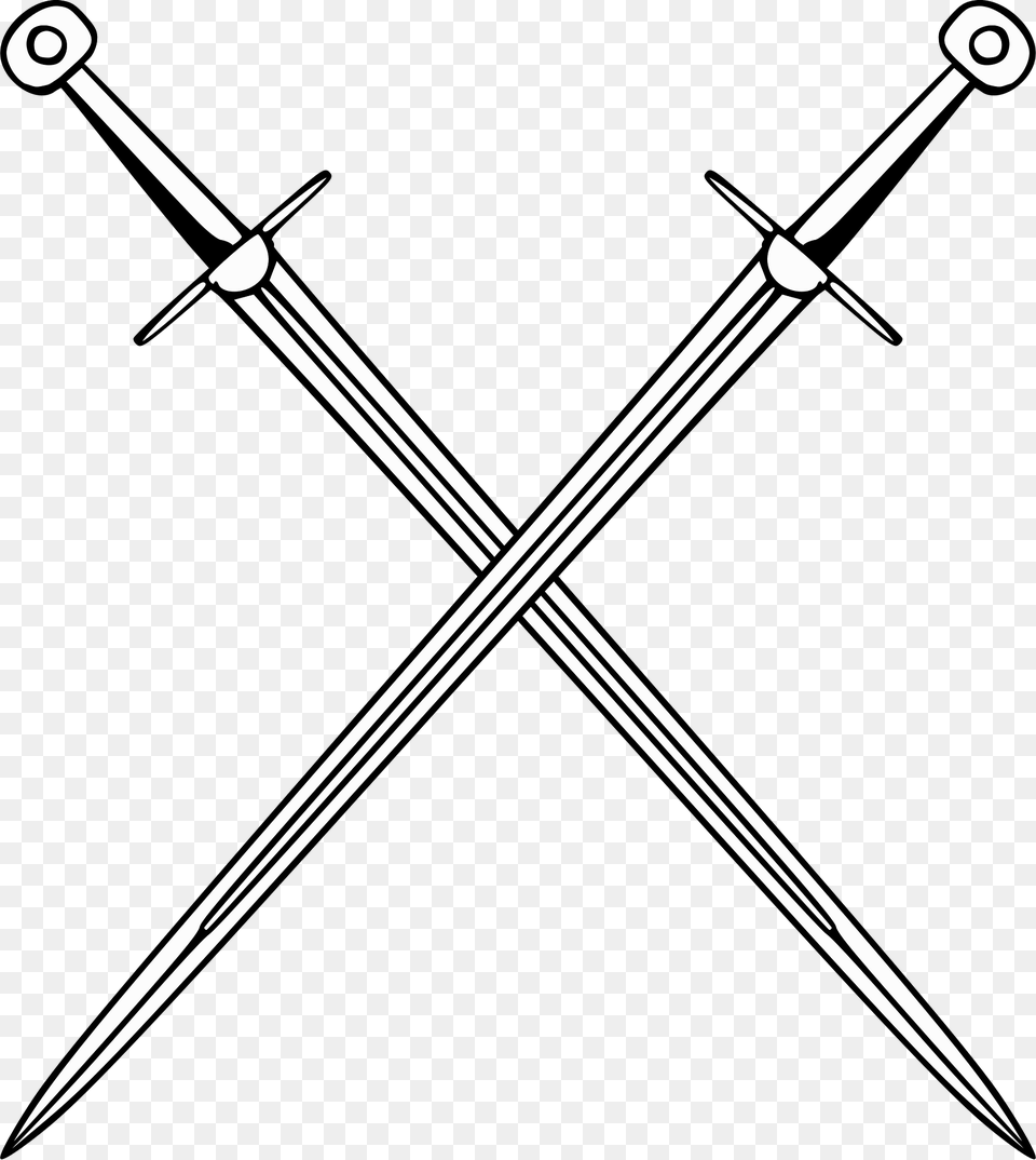 Crossed Swords Clipart, Sword, Weapon, Blade, Dagger Png