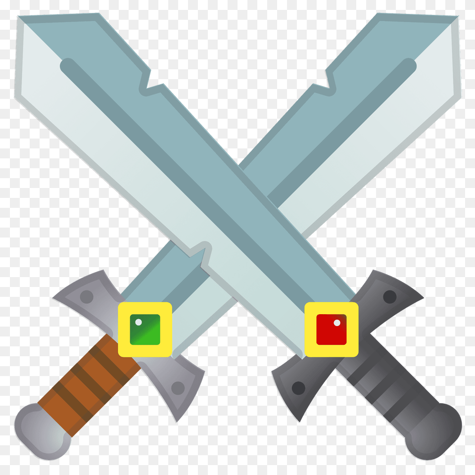 Crossed Swords Emoji Clipart, Sword, Weapon, Blade, Dagger Free Transparent Png