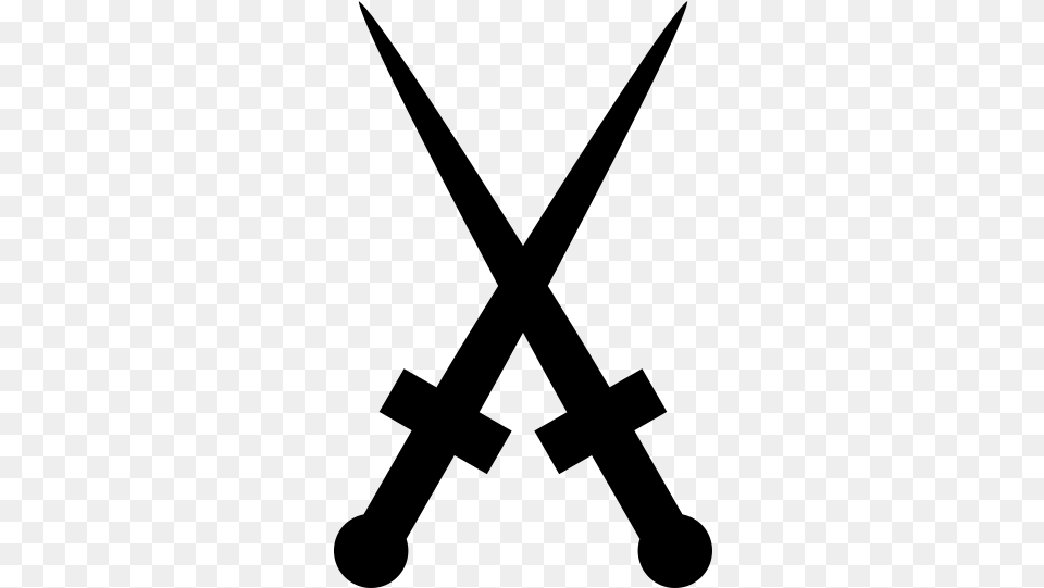 Crossed Swords Rubber Stamp Disinfectants, Gray Free Transparent Png