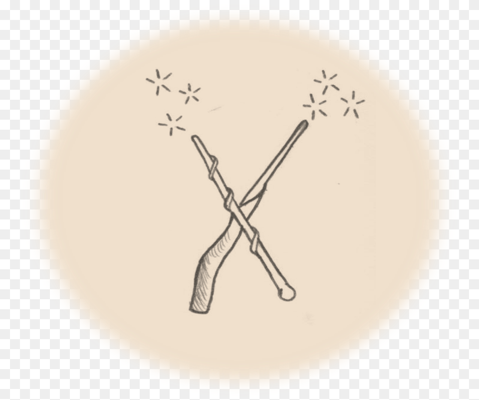 Crossed Wands By Kayla Perkinson Harry Potter Literary Series, Plate Png Image