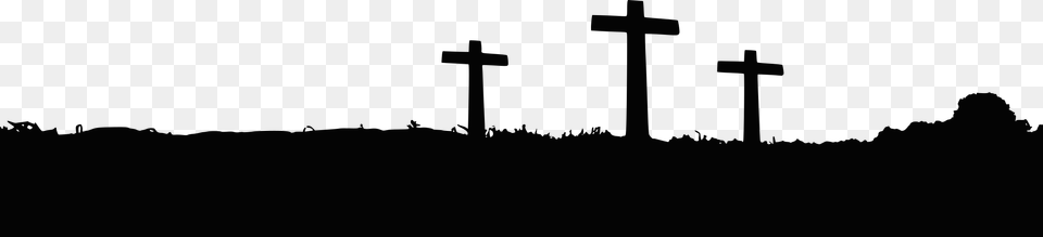 Crosses Silhouette Landscape Icons, Cross, Symbol Free Png Download