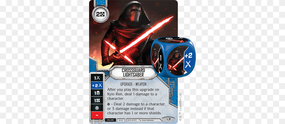 Crossguard Lightsaber Star Wars Destiny Kylo Ren, Advertisement, Adult, Female, Person Free Png