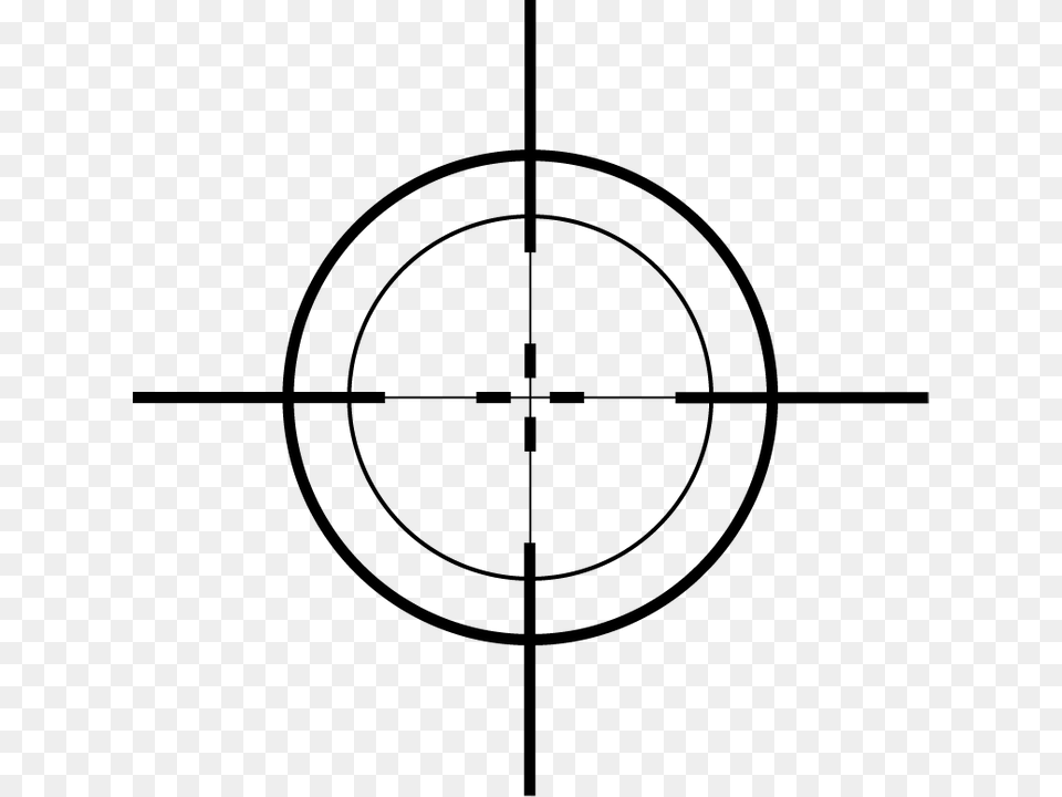 Crosshair, Gray Png Image