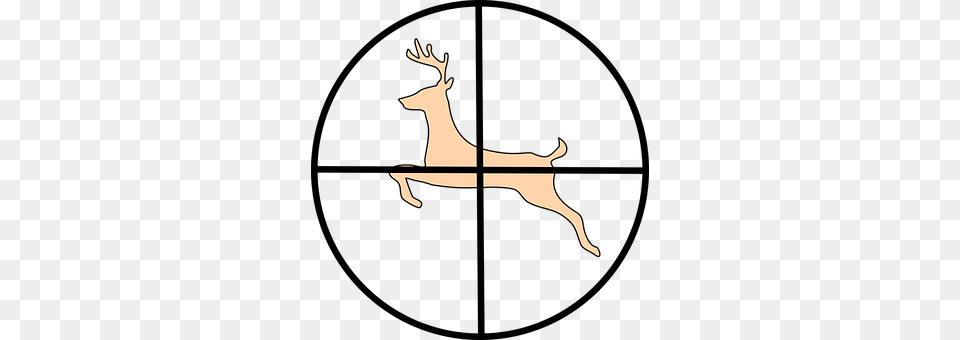 Crosshair Animal, Deer, Mammal, Wildlife Png Image
