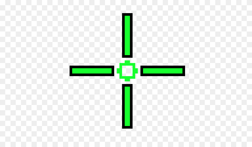 Crosshair, Green, Cross, Symbol Free Png