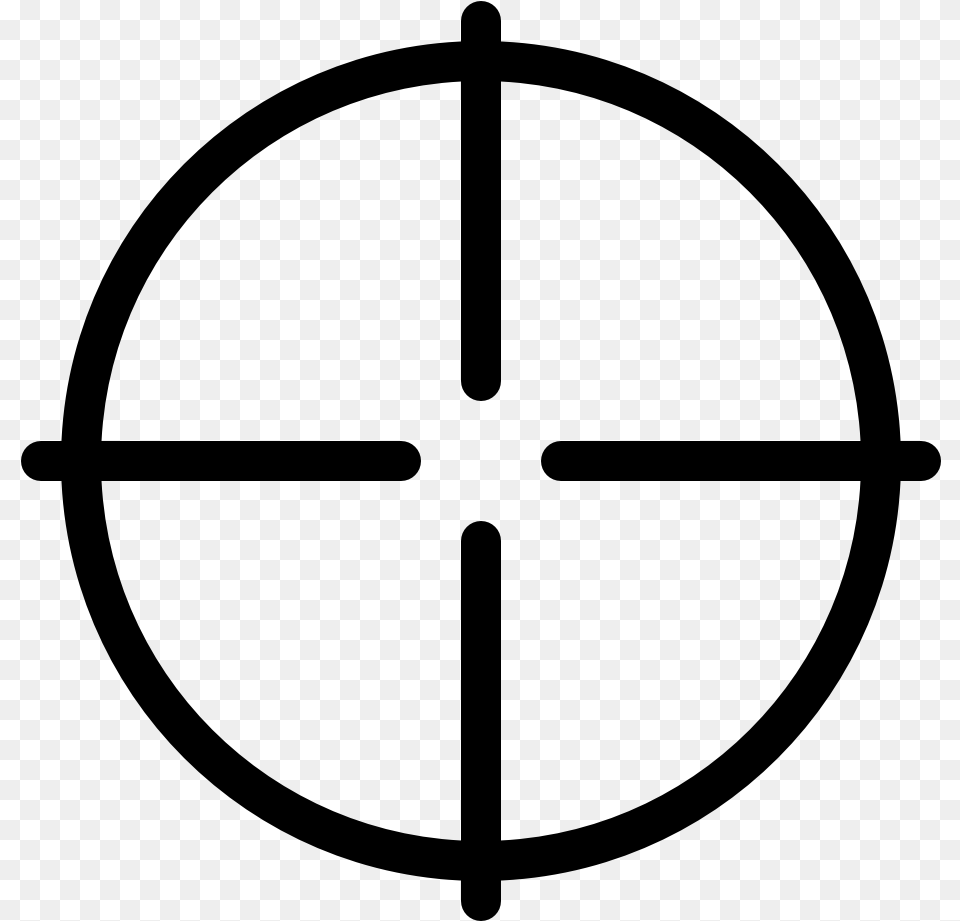 Crosshair Circle Cross Crosshair Circle Cross Crosshair Religious Wheel, Gray Free Transparent Png