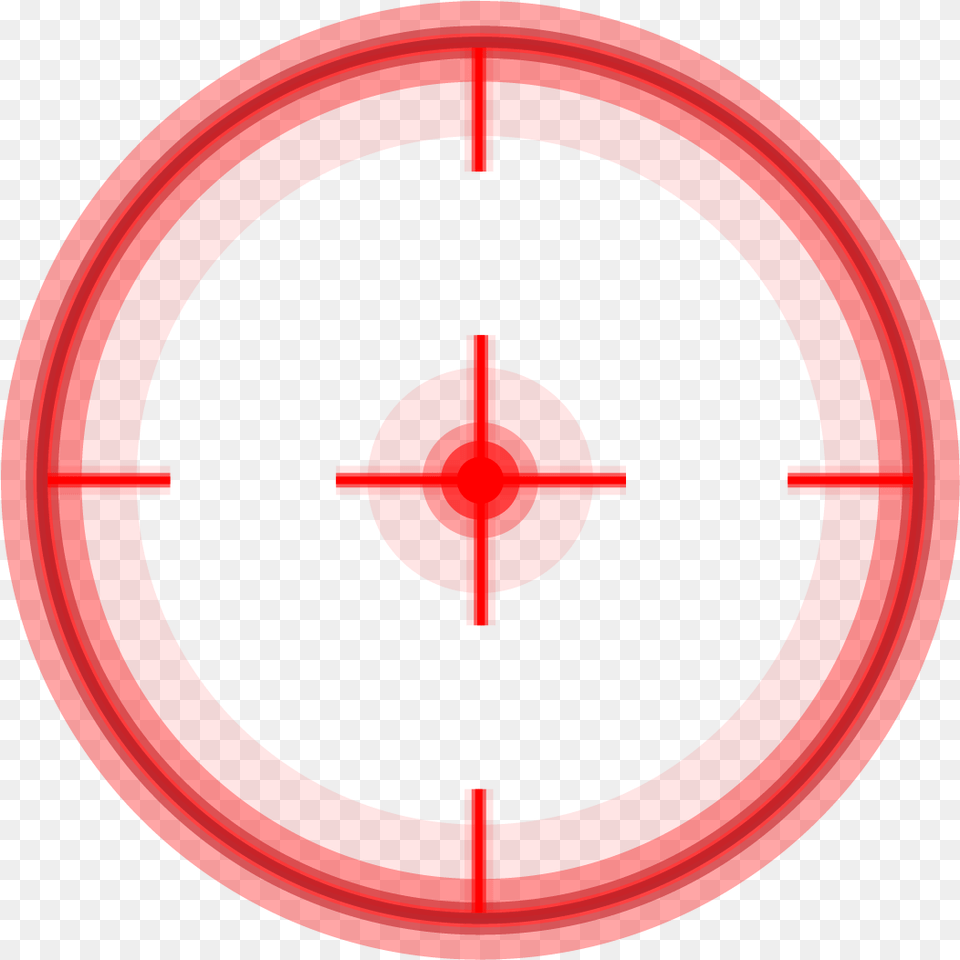 Crosshair Circle Red Crosshair, Machine, Wheel, Disk, Spoke Free Png