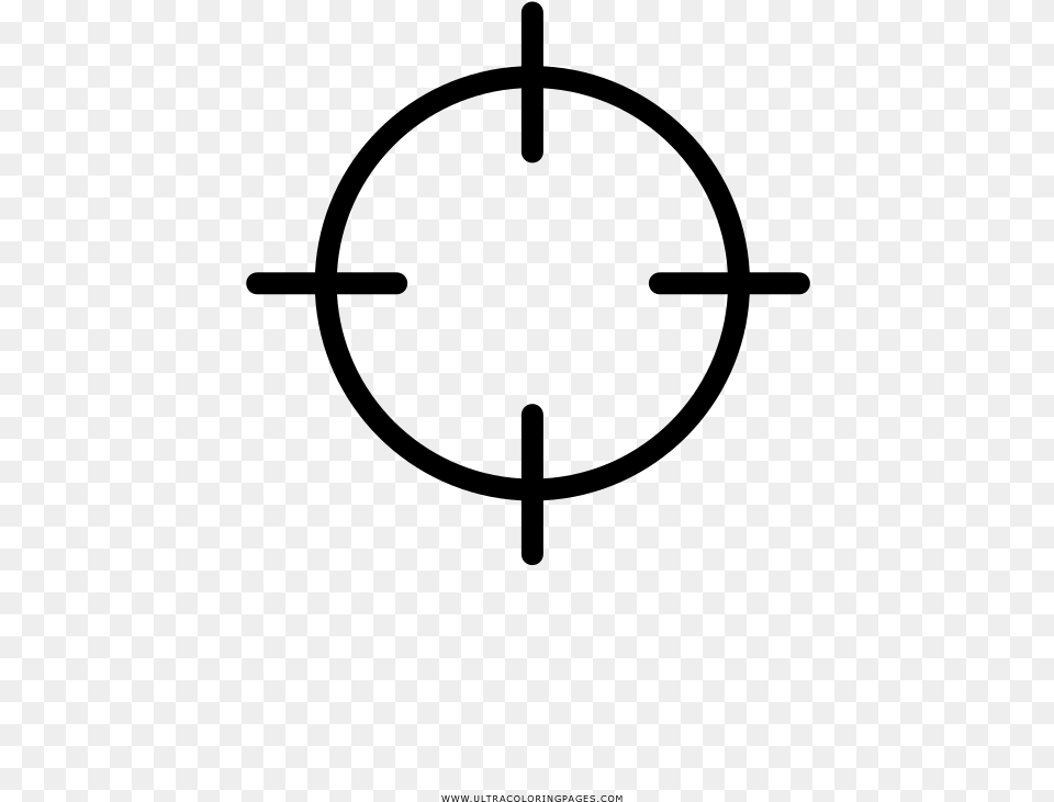 Crosshair Coloring, Gray Png