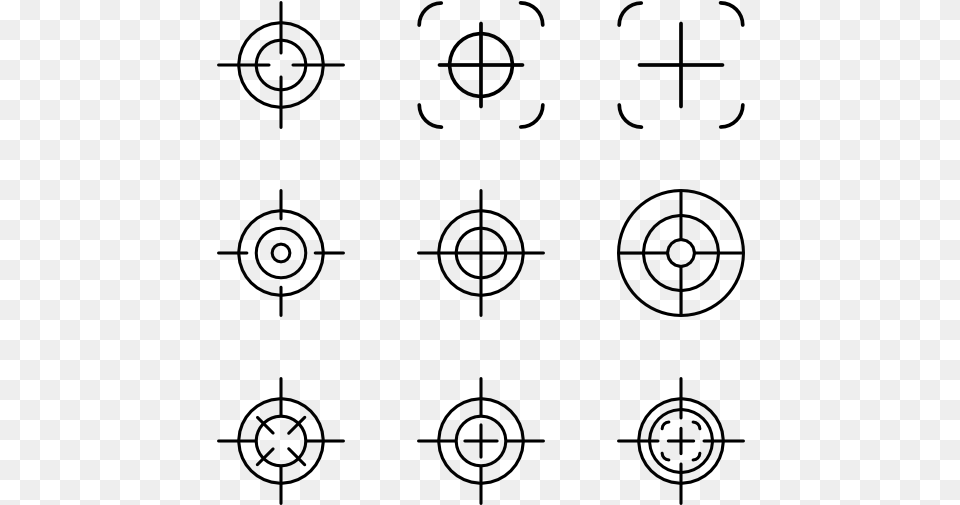 Crosshair Map Love Icon, Gray Free Transparent Png
