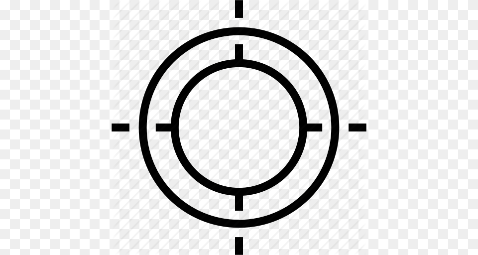 Crosshair Shoot Symbol Target Icon, Water Free Png