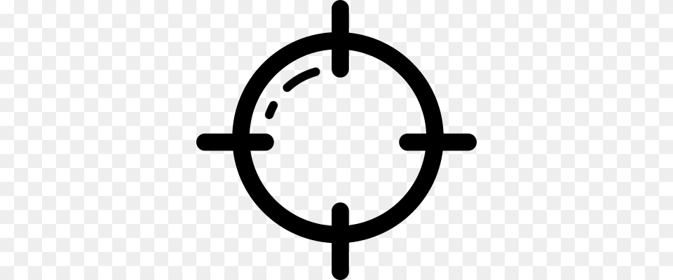 Crosshair Vector Target Icon, Gray Free Png Download