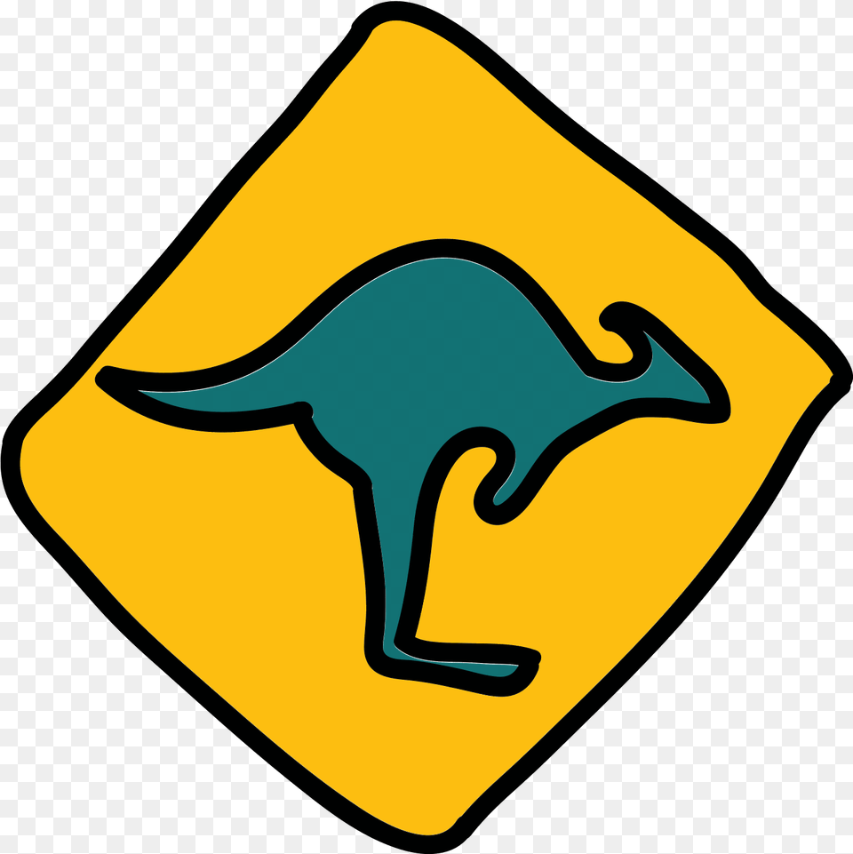 Crossing Kangaroos Icon Bull Sign, Symbol, Animal, Road Sign, Mammal Png