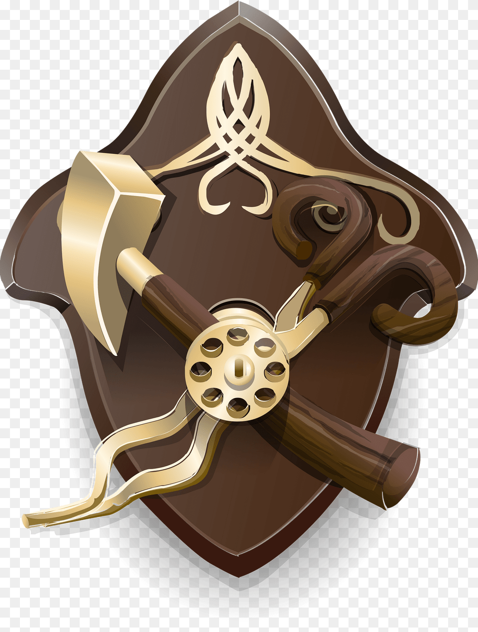 Crossing Tools Wall Decor Clipart, Armor, Shield Png