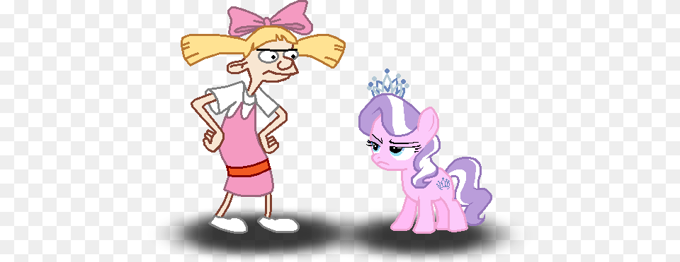 Crossover Diamond Tiara Helga G Helga From Hey Arnold A Mlp, Cartoon, Book, Comics, Publication Png