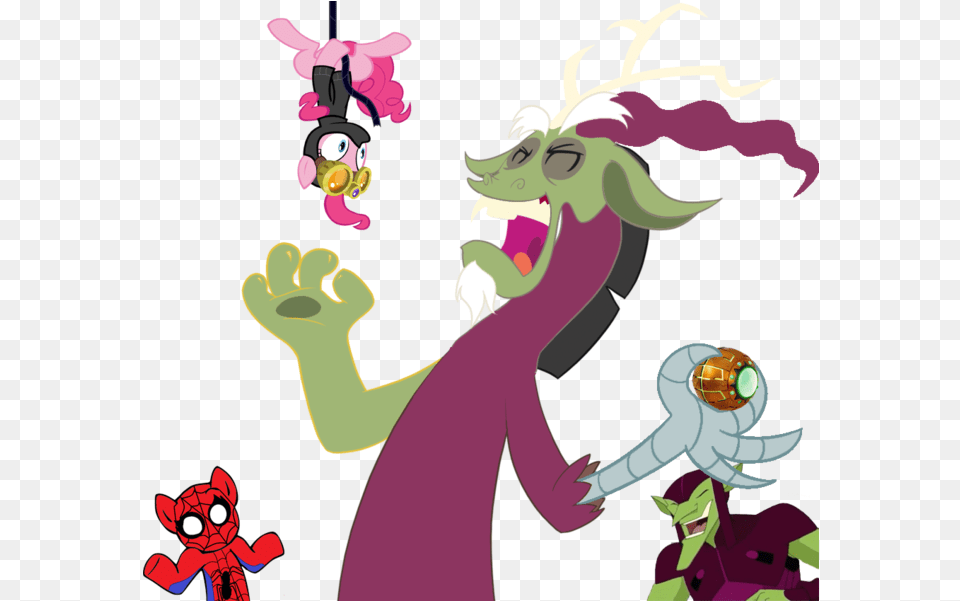 Crossover Discord Green Goblin Pinkie Pie Cartoon, Book, Comics, Publication, Baby Png Image