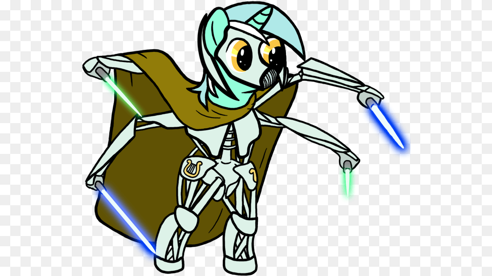 Crossover General Grievous Lightsaber Lyra Heartstrings Character, Book, Comics, Publication, Person Png Image