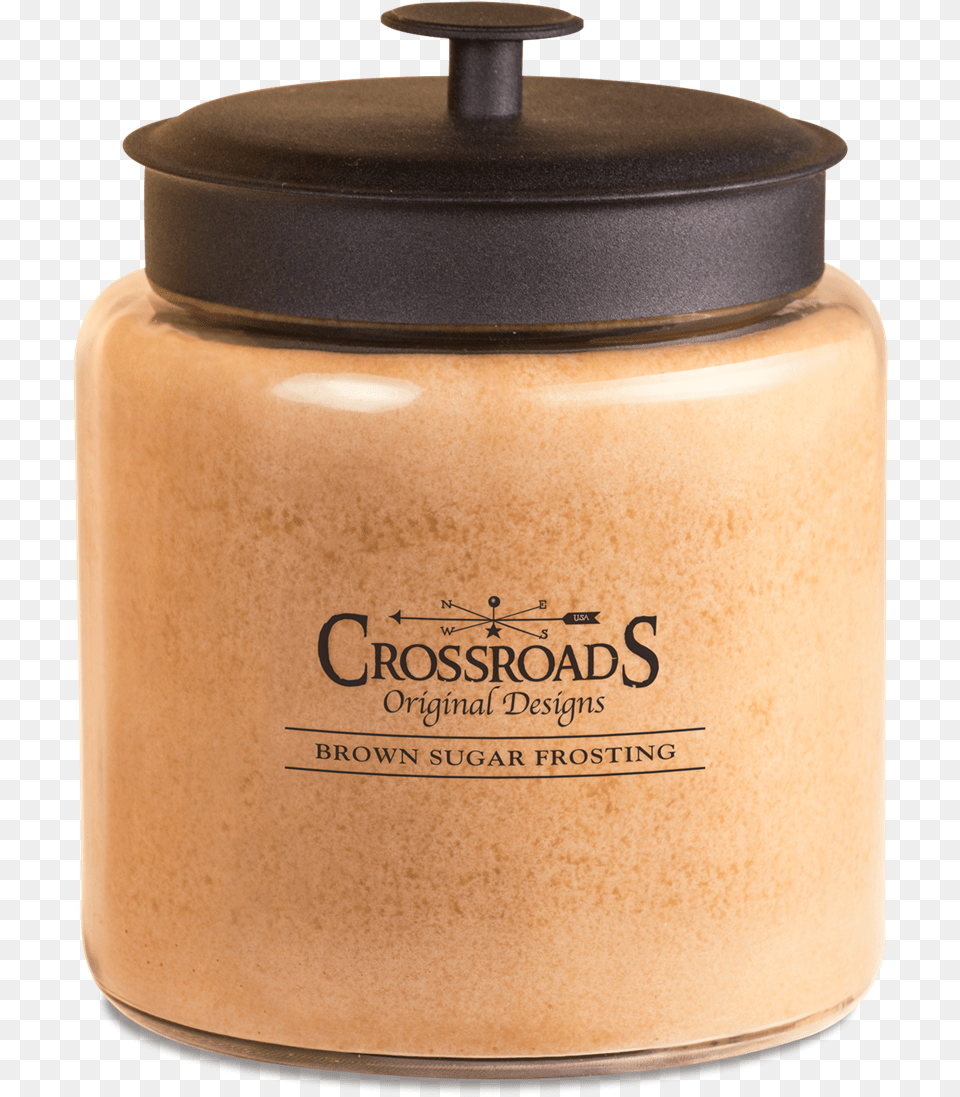 Crossroads Candles Brown Sugar Frosting Jar Candle Face Powder, Head, Person, Cosmetics Png