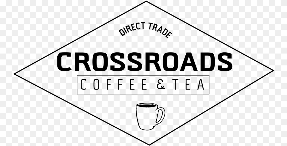 Crossroads Coffee And Tea Logo Black 01 Tea, Gray Free Transparent Png
