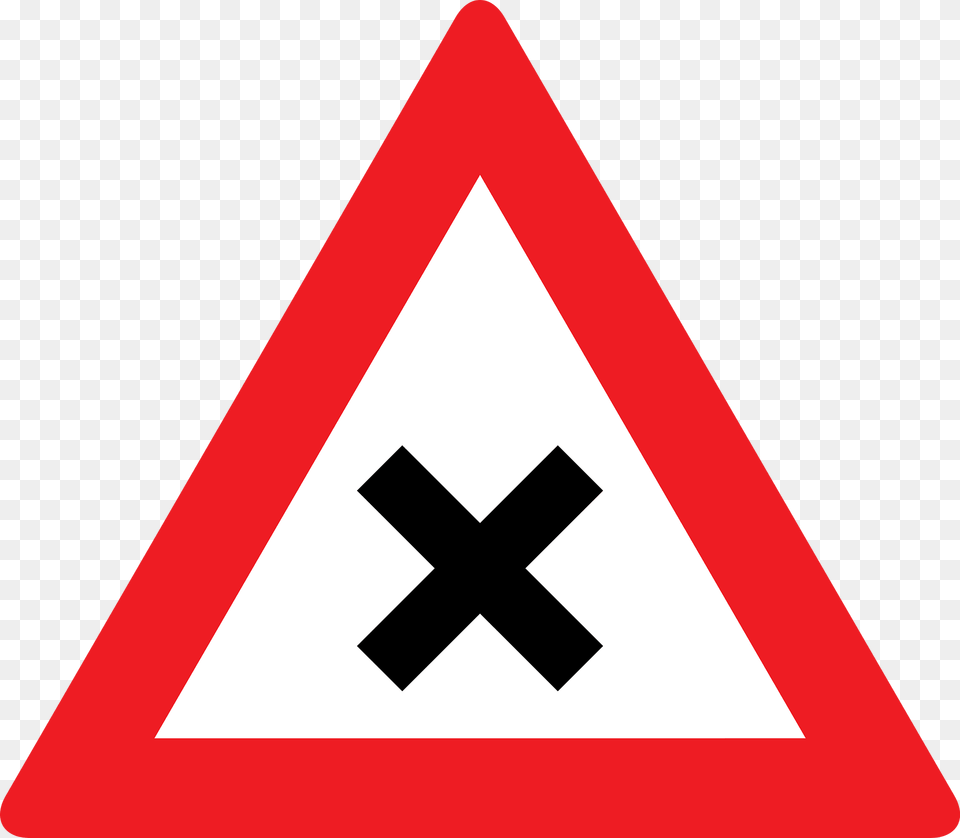 Crossroads With Priority To The Right Sign In Austria Clipart, Symbol, Road Sign Free Png Download