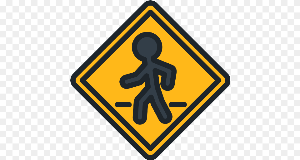 Crosswalk Icon Mbo Space, Sign, Symbol, Road Sign, Person Png Image