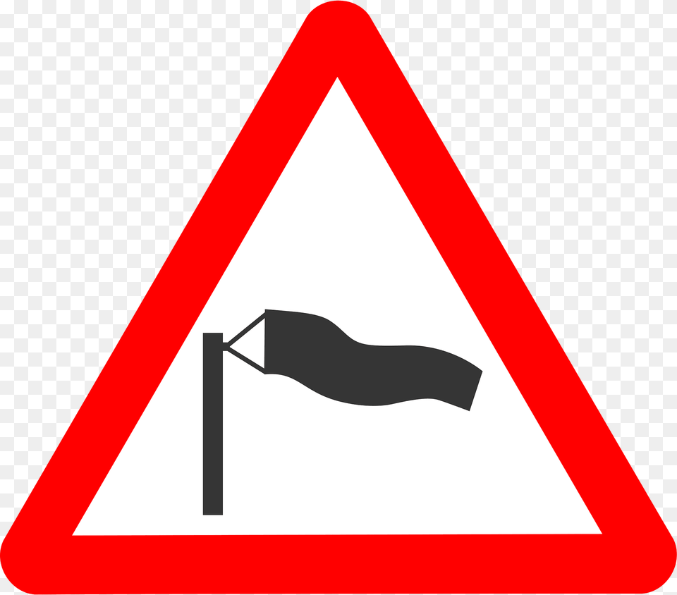 Crosswind Clipart, Sign, Symbol, Road Sign Free Png