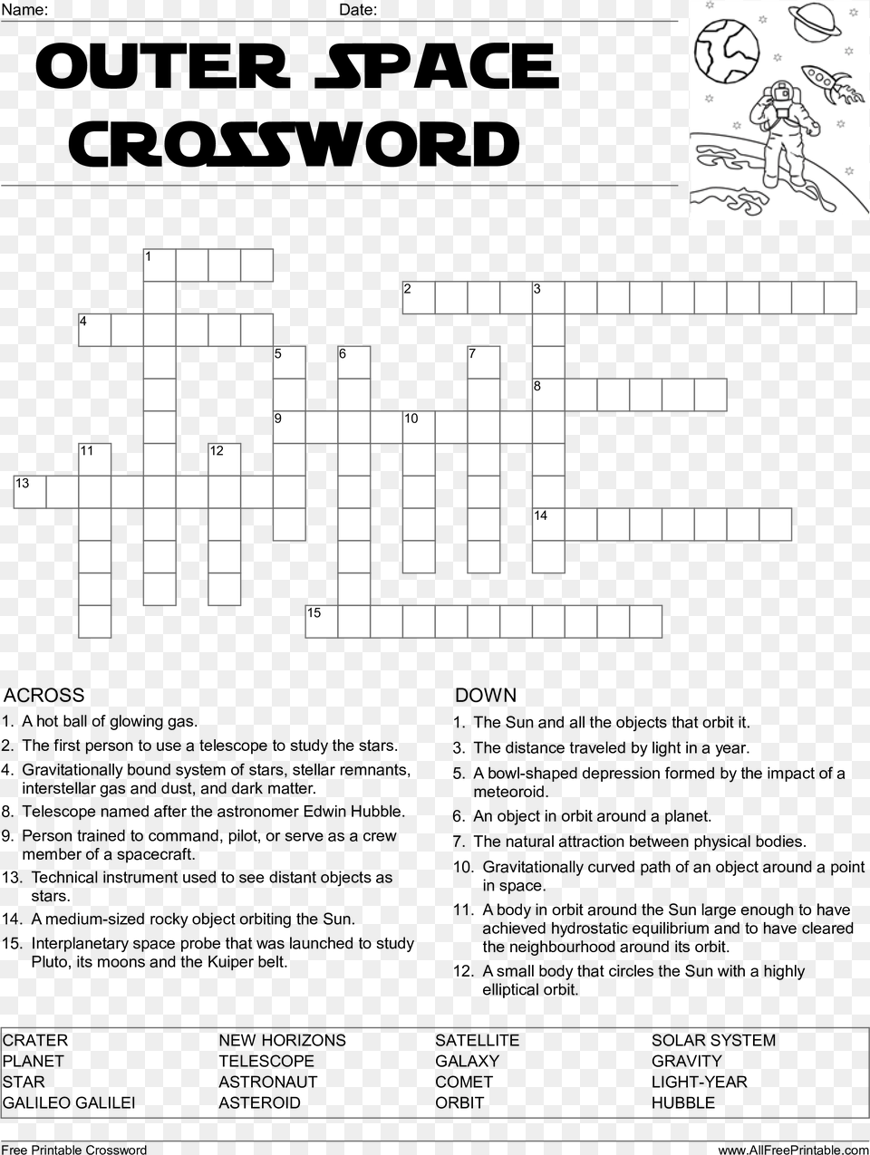 Crossword Puzzle Printable Template Crosswords Lovely Printable Star Wars Crossword For Kids, Game, Person, Crossword Puzzle Free Png Download