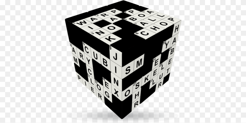 Crossword V Cube 3 Puzzle Cube With Flat Sides V Cube Crossword Cube, Scoreboard, Game Png Image