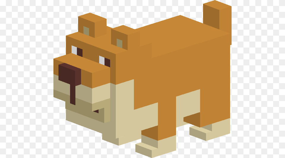 Crossy Road Brown Dog, Plywood, Wood, Brick, Cardboard Png